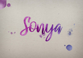 Sonya Watercolor Name DP