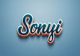 Cursive Name DP: Sonyi