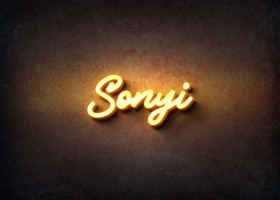 Glow Name Profile Picture for Sonyi