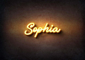 Glow Name Profile Picture for Sophia
