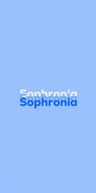 Name DP: Sophronia