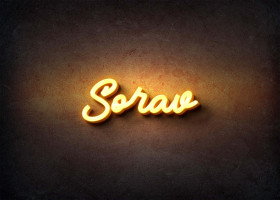 Glow Name Profile Picture for Sorav