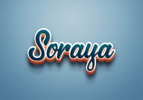 Cursive Name DP: Soraya