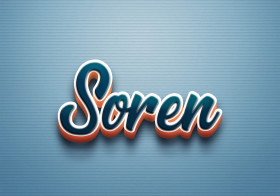 Cursive Name DP: Soren