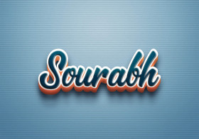 Cursive Name DP: Sourabh