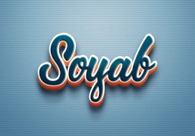 Cursive Name DP: Soyab