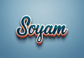 Cursive Name DP: Soyam