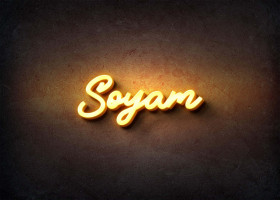 Glow Name Profile Picture for Soyam