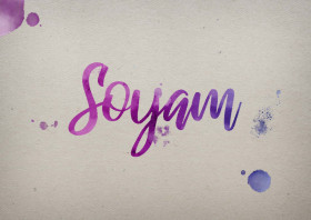 Soyam Watercolor Name DP