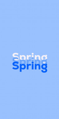 Name DP: Spring