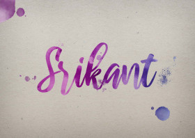 Srikant Watercolor Name DP
