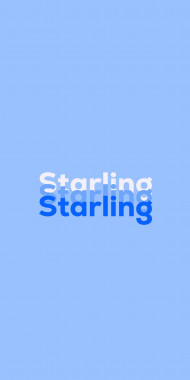 Name DP: Starling