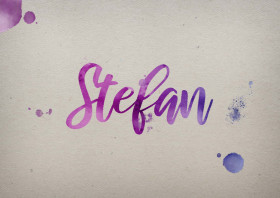 Stefan Watercolor Name DP