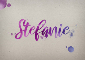 Stefanie Watercolor Name DP