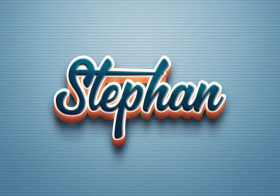 Cursive Name DP: Stephan