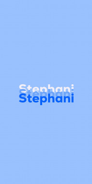 Name DP: Stephani