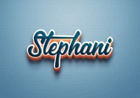 Cursive Name DP: Stephani