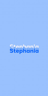 Name DP: Stephania