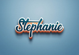 Cursive Name DP: Stephanie