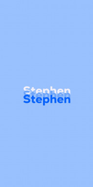 Name DP: Stephen