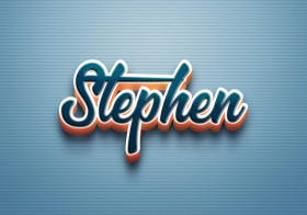 Cursive Name DP: Stephen
