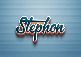 Cursive Name DP: Stephon