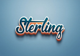 Cursive Name DP: Sterling