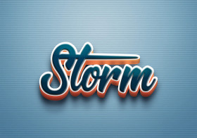 Cursive Name DP: Storm