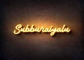 Glow Name Profile Picture for Subburaiyalu
