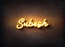 Glow Name Profile Picture for Subesh