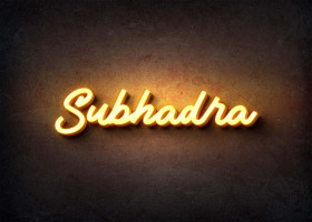 Glow Name Profile Picture for Subhadra