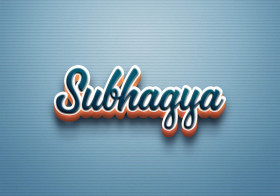 Cursive Name DP: Subhagya