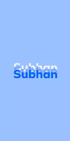 Name DP: Subhan