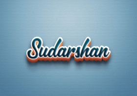 Cursive Name DP: Sudarshan