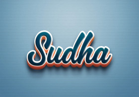 Cursive Name DP: Sudha
