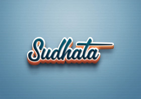 Cursive Name DP: Sudhata