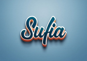 Cursive Name DP: Sufia