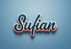 Cursive Name DP: Sufian