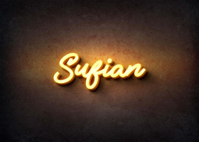 Glow Name Profile Picture for Sufian