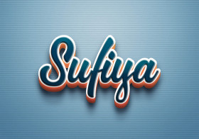 Cursive Name DP: Sufiya