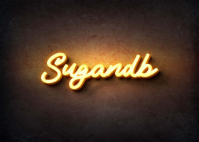 Glow Name Profile Picture for Sugandb