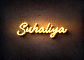 Glow Name Profile Picture for Suhaliya