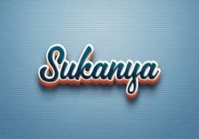 Cursive Name DP: Sukanya