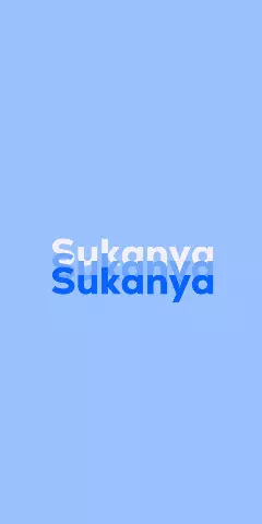 Name DP: Sukanya