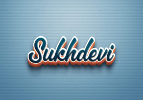 Cursive Name DP: Sukhdevi