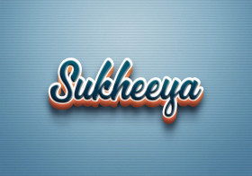 Cursive Name DP: Sukheeya