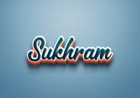 Cursive Name DP: Sukhram