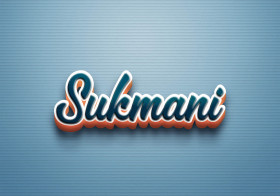 Cursive Name DP: Sukmani