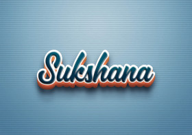 Cursive Name DP: Sukshana