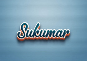 Cursive Name DP: Sukumar